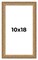 10x18 Museum-Quality Picture Frame with UV-Resistant Acrylic & Acid-Free Backing, Available in 4 Finishes - Gold, Silver, Bronze, and Black